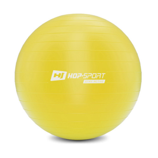 Купити Фітбол  Hop-Sport 45cm HS-R45YB yellow + насос у Києві - фото №1